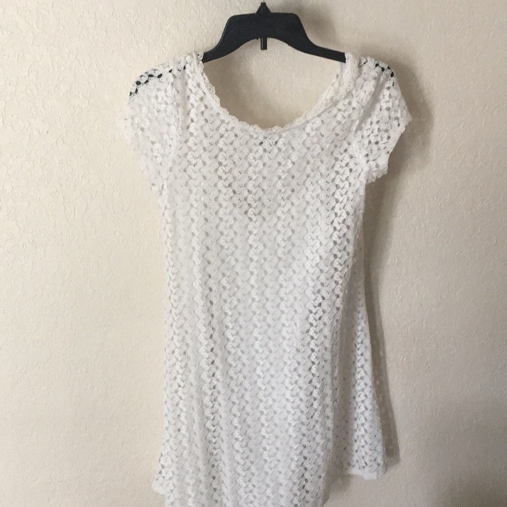 Lace dress with slip